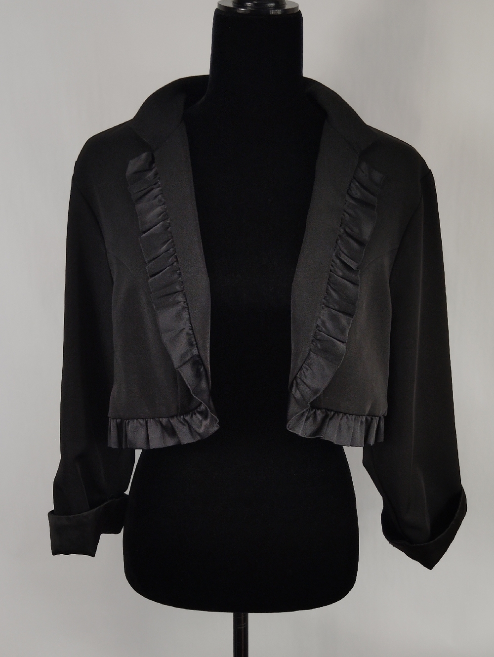 Torrid Cropped Ruffle Jacket